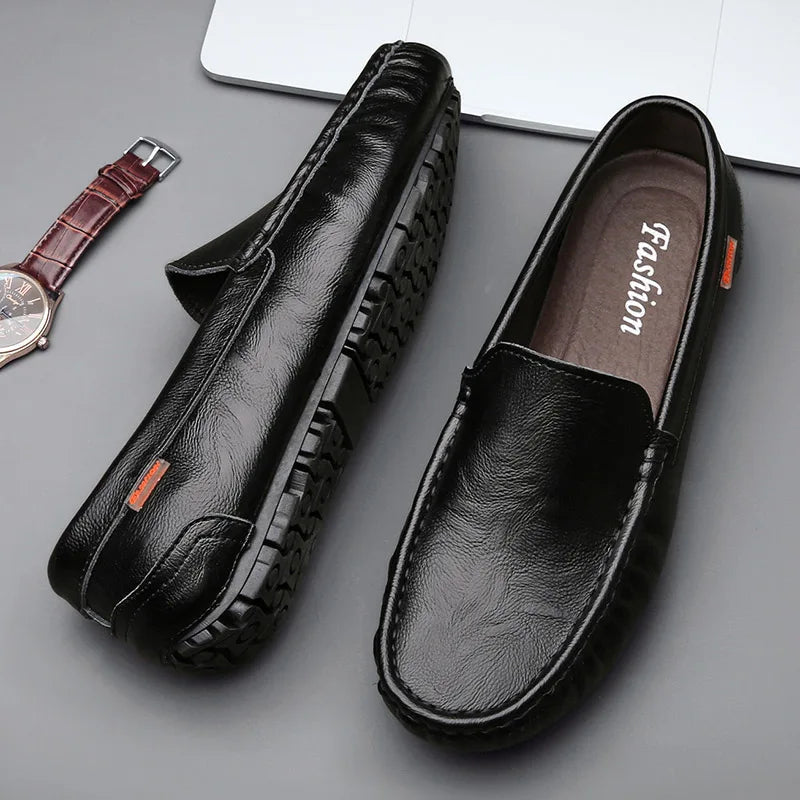 Mocassim de couro legitimo Elite
