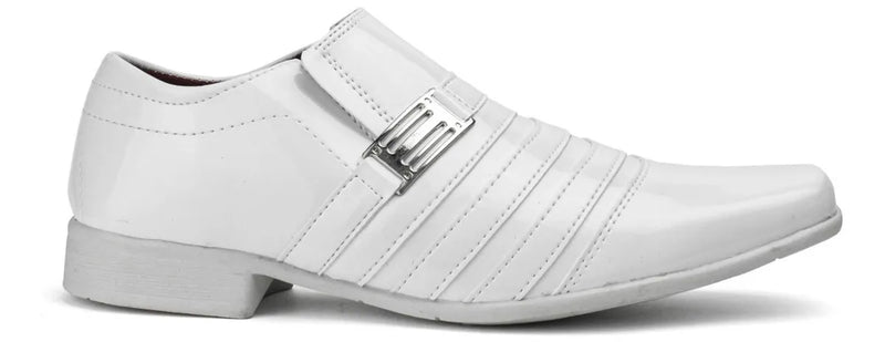 Sapato social de couro classico + cinto de brinde