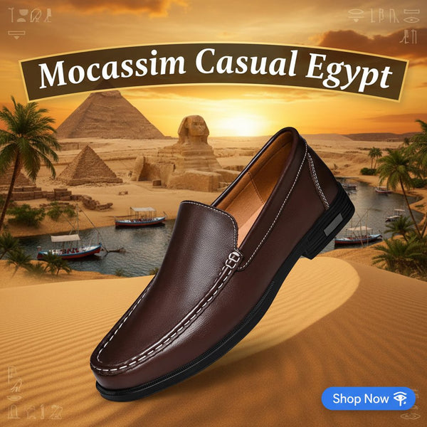 Mocassim Casual Egypt Feito de Couro Legítimo